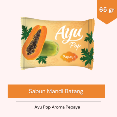 Натурален сапун с екстракт от папая Ayu Pop Pepaya, 65 гр