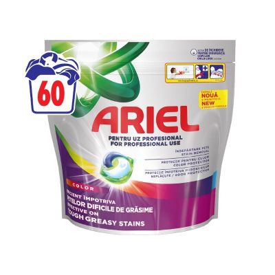 Професионални капсули за пране Ariel Professional Color, 60 броя