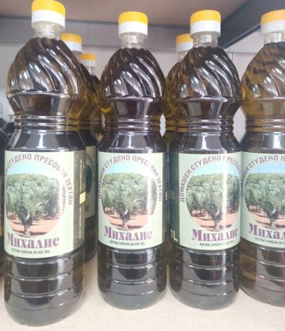 Натурален Зехтин Михалис Extra Virgin 1L – Домашен Студено Пресован